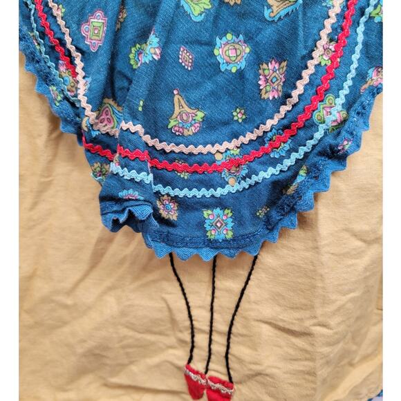 Vintage Peekaboo Lady Handmade Apron with Pockets Retro Cottagecore Style - Picture 9 of 11